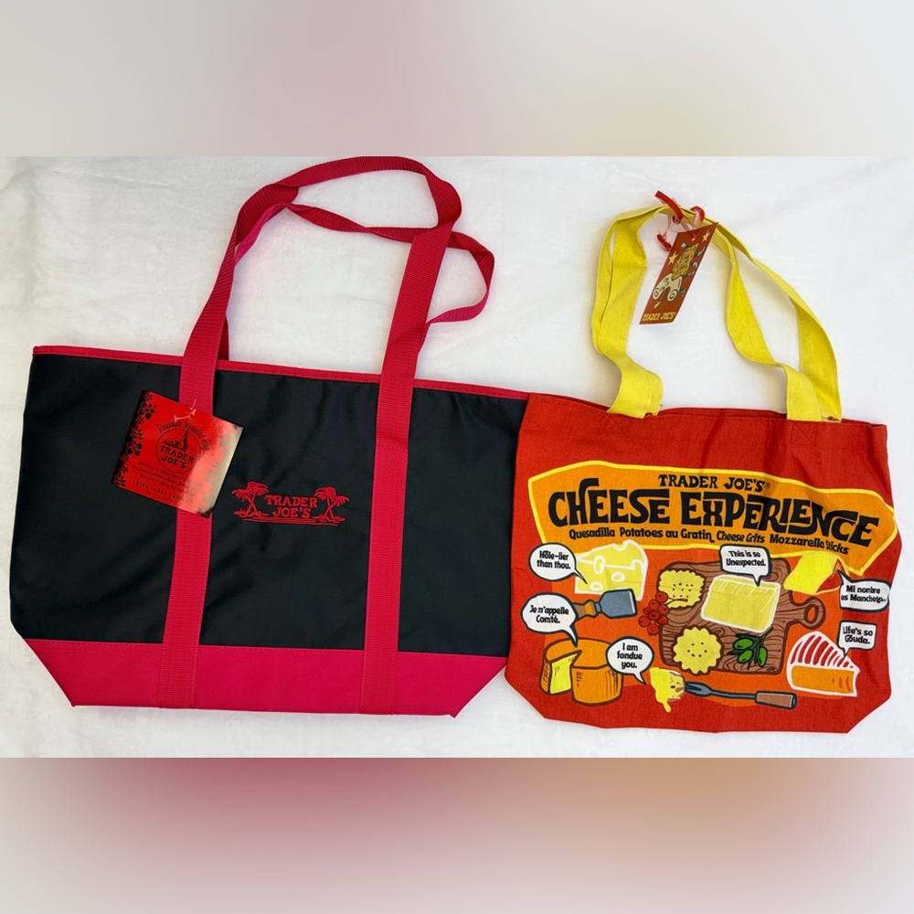 Trader Joe's Tote Bag Set- Insulated Tote bag & Cheese Bag NWT